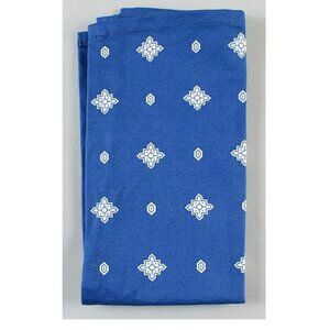 WEDGWOOD MEDITERRANEAN CLOTH NAPKINS SET OF 4/BLUE/WHITE/DISCONTINUED/VTG LINENS